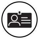 Identity card icon