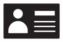 Identity card icon