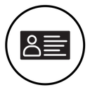 Identity card icon