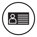 Identity card icon