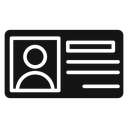 Identity card icon