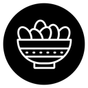 Iftar meal ramadan icon