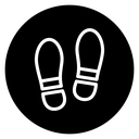 Imprint soles shoes icon