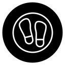 Imprint soles shoes icon