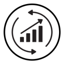 Improvement growth icon