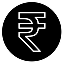 Indian rupee icon