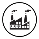 Industrial factory icon