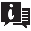 Info Black Filled icon