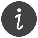 Info Circle Mark Black Filled icon