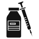 Injection vial icon