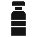 Injection vial Black Filled icon