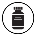Injection vial icon
