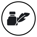Ink and quill icon