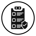 Insurance Policy Shield Clipboard icon