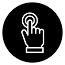 Interaction Black Filled icon