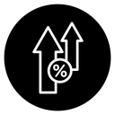 Interest growth icon