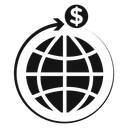 International money transfer icon