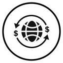 International money transfer icon