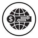 International money transfer icon