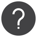 Interrogation Square Dot Black Filled icon