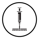 Intradermal injection icon