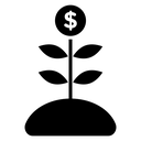 Investment growth icon