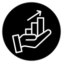 Investment growth icon