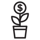 Investment tree icon