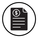 Invoice document icon