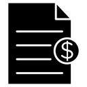 Invoice Dollar Document icon