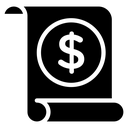 Invoice Dollar Scroll icon
