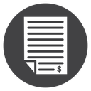 Invoice Dollar Sheet icon