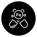 Iron Supplement Black Filled icon