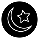 Islam star and crescent icon