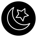 Islam star and crescent icon