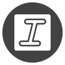 Italic Text Button icon
