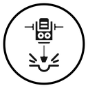 Jack hammer Black Filled icon