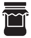 Jam glass icon