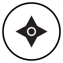 Japanese ninja shuriken icon
