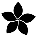 Jasmine Five Petal Flower icon