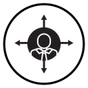Job opportunity Black Filled icon