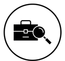 Job portal black filled icon