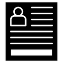Job resume icon