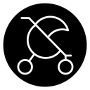 Jogging stroller icon