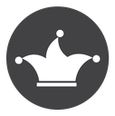 Joker hat Black Filled icon