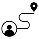 Journey Black Filled icon