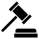 Judge gavel icon