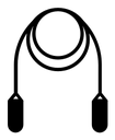 Jump Rope black filled icon