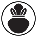 Kalash with coconut icon