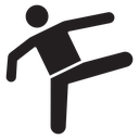 Karate fighter icon